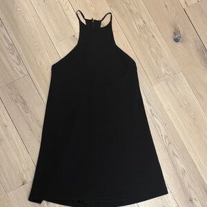 Chic Black Halter Mini Dress
